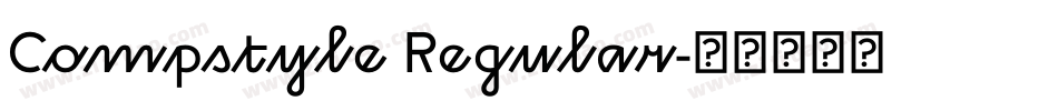 Compstyle Regular字体转换
